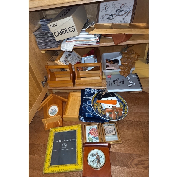 Woodenware, Needlepoint, CDs, Children Books, & More 