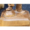 Image 8 : Caron Woodwork Wooden Sculptures, Tall Wooden Lad and Hand Carved Wooden Box