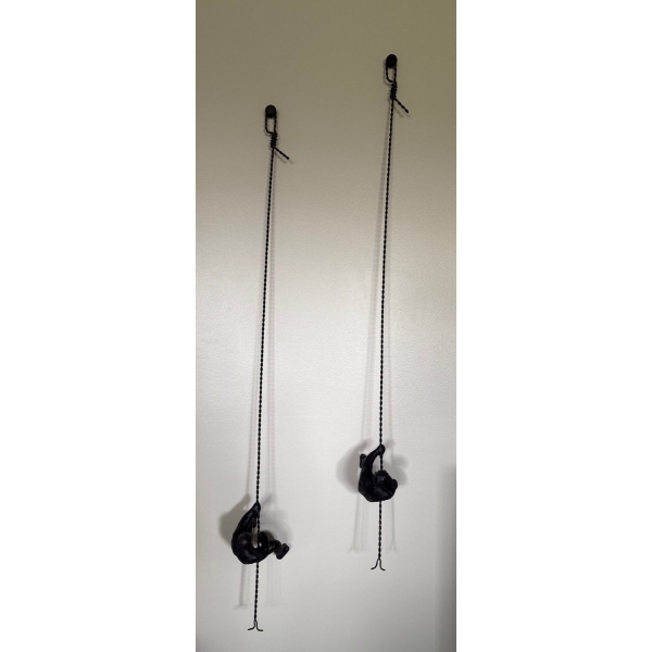 Awesome Wall Climber Pair, Solid Metal 39L Each 
