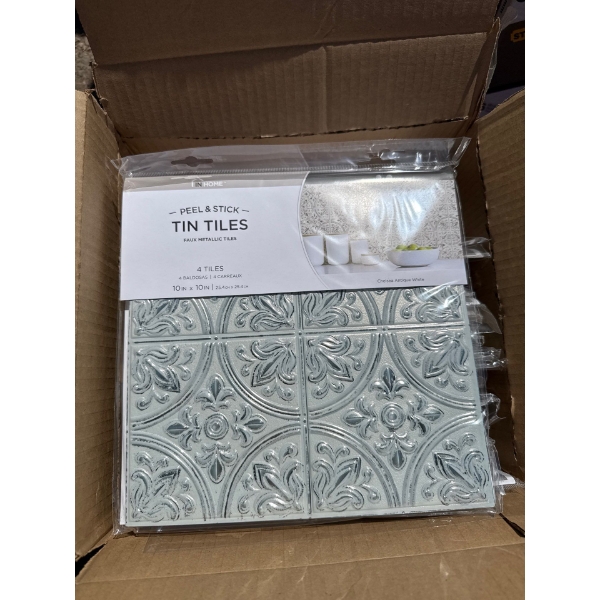 Peel and Stick tiles (new) 4 pack x24