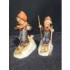Image 2 : Hummel Figurines: Pair of Skiers 4 W, 2.5 D, 6 T (Broken Hand) and 3.5 W, 2.5 D, 5.5 T 