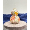 Image 2 : Hand Painted Floral Porcelain Snuff Bottle 2.5H