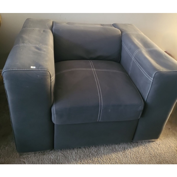 Faux Suede Chair 41 W, 36 D, 27 T