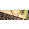 Image 8 : Metal Fruit Tower, Breakfast Tray, and Cast Iron Napkin Rings Set
