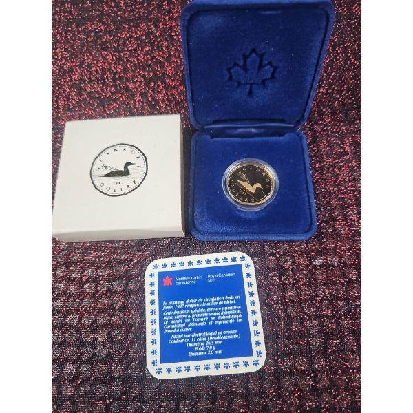 1987 Royal Canadian Mint Proof Dollar