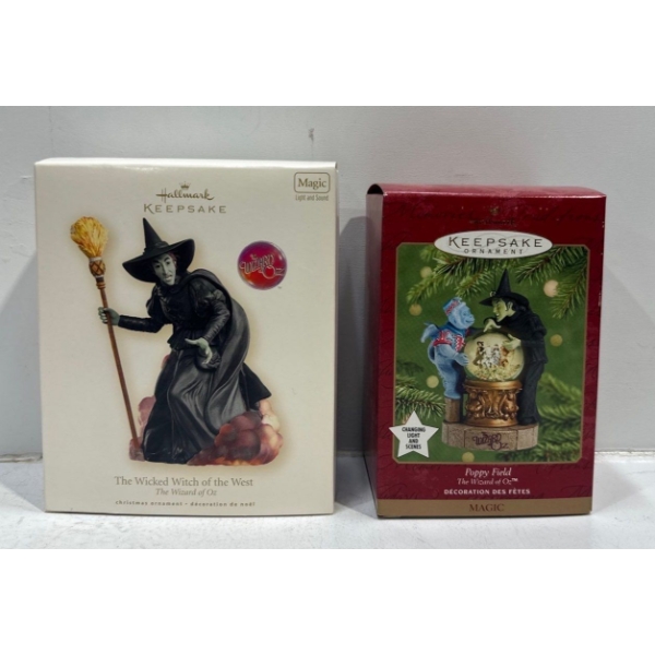 Wizard of Oz-  The Wicked Witch of the West, Poppy Field Hallmark Ornaments