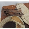 Image 5 : Vintage Collection of Hockey Equipment Including Mask, Pads, Skates, and Gloves