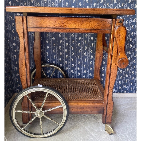 Walnut Tea Cart 24L x 16D x 30T