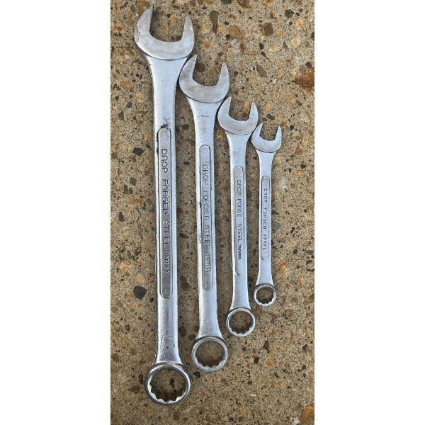 4 Drop Forged Steel Combination Wrenches