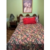 Image 2 : Retro Solid Wood Bedroom Set With Tall Dresser H44" W34" D18" Dresser With Mirror L66" H29" D18" And