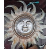 Image 2 : Outdoor Garden Décor Lot: Metal Sun, Hummingbird, Solar Lights, Planters, Watering Can