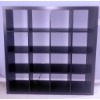 Image 1 : Square Cubby Storage Shelving Unit with 16 Open Compartments