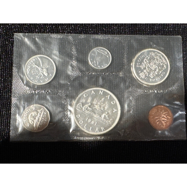 1961 Canadian Silver Uncirculated Coin Set