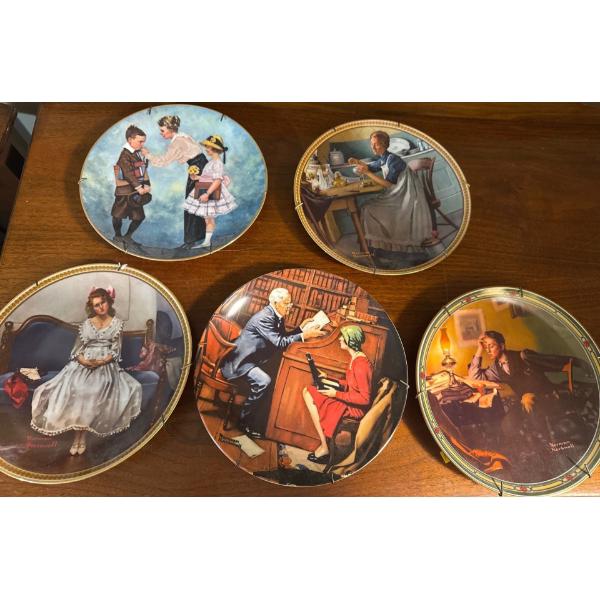 Norman Rockwell Decorative Plate Collection (9W Each) 