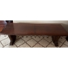 Image 1 : Art Nouveau Solid Wooden Large Coffee Table - 6 Ft Wide, 26 Deep, 20 Tall 