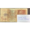 Image 1 : 1942 German 5 Reichsmark Banknote Stamped Waffen SS