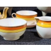 Image 2 : "The Collection Of Moon" Mexican Folk Art Pottery Pigs and Colourful Tea Set