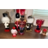 Image 2 : Collection Of Miniature Decorative Holiday Nutcrackers & 1 Large Snowman Cracker 14T