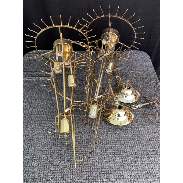 Chandelier Including Prisms, and Frames.