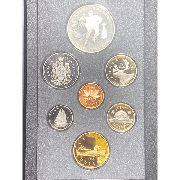 1993 Proof Coin Set 92.5% Silver Dollar 25.175 Grams