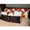 Image 2 : Floral and Solid Accent Bedding Set, 8 Pieces, Bedding Only