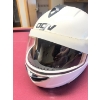 Image 2 : white AGV Longway 2 motorcycle helmet.

