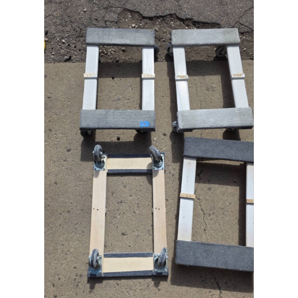 Four Furniture Moving Dollies with Casters