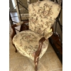 Image 2 : Gorgeous Floral Antique Style Chair; 26In Wide, 37In Tall 