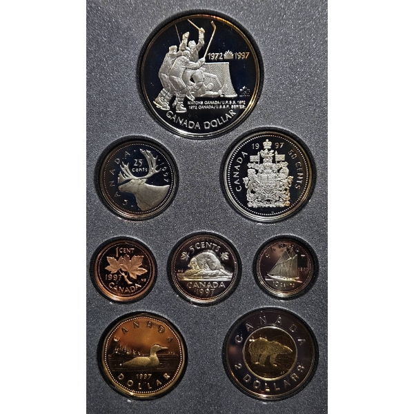 1997 Proof Set - 25th Anniversary Canada/Russia Hockey Series (Royal Canadian Mint)