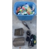 Image 1 : Car Wedges/Ramps, Shop Light w/ Extension Cord, Bucket Full Of Sponges
