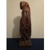 Image 3 : Wooden Hand Carved Religious Monk (Cracked Down the Side) - 7W, 5D, 16T 
