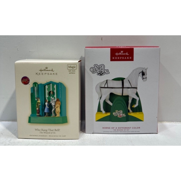 Wizard of Oz- Who Rang That Bell?, Horse of a Different Color Hallmark Ornaments