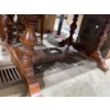 Image 4 : Vintage Hardwood Dining Table with 4 Chairs