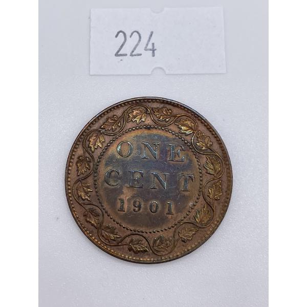 1901 Canadian Large One Cent