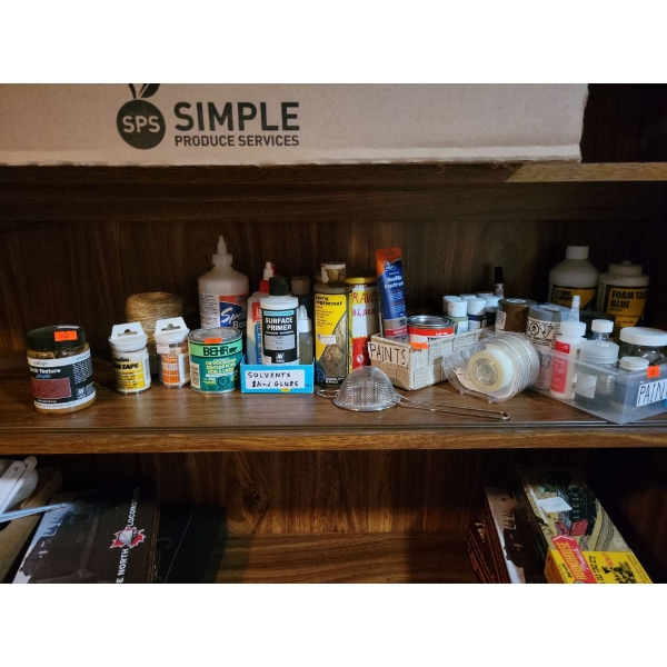 Assorted Acrylic Paint & Adhesive Collection