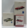 Image 1 : Vehicles- 1957 Fairlane 500, 1970 Chevelle SS, 1968 Ranchero GT Hallmark Ornaments 