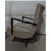 Image 6 : Tweed Lounge Chair - Swivel Rocker - Mid Century 30"Tall