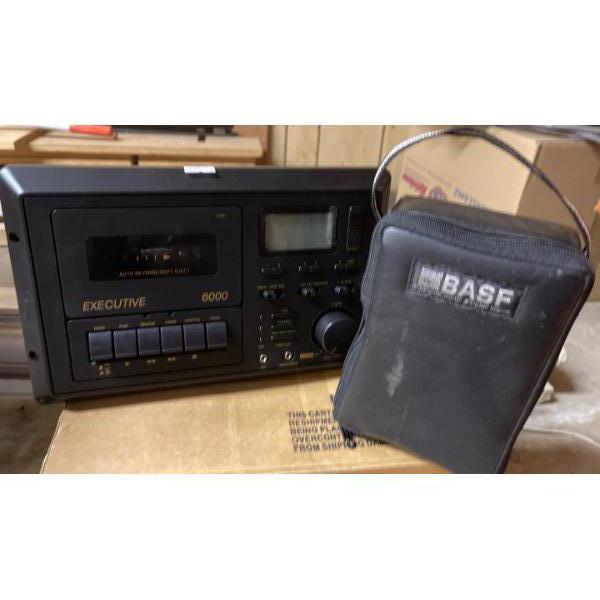 Vintage Executive 6000D1 AM/FM/Weather Band Radio/Cassette Deck w/ First Aid Supplies