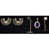Image 3 : Gold-Tone Jewelry Lot With Bracelets, Necklaces, Earrings, and Watch