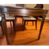 Image 9 : Vintage Mahogany 7 Piece Dining Set w/ Upholstered Seating 