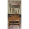 Image 1 : Antique Oak Pressed Back Rocking Chair (Child Size) 26"Tall
