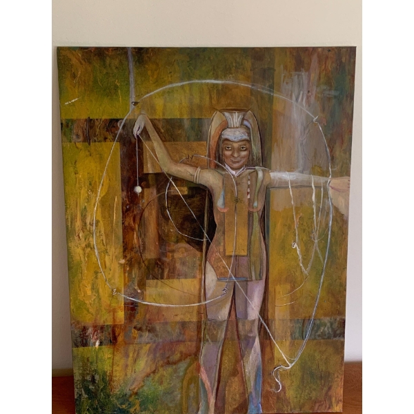 Lauri Ansell A Windy Day Oil On Board  18x 24