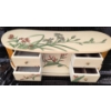 Image 8 : Art Treasures Rolling Door Jewelry Box with Floral Design and Over-the-Toilet Storage Shelf