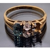 Image 1 : 333 (8k) Gold Ring w/ Clear & Colored Stones (1 Stone is Missing), Weighs 2.1g