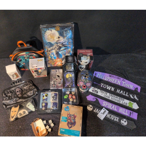 Nightmare Before Christmas Fan Bundle with Backpack, Collectibles, and Decor