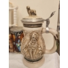 Image 5 : Six Ceramic and Stoneware Beer Steins and Tankards with Varied Designs