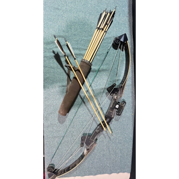 Bear Archery Amo Compound Bow  String Length is 39" Bear Sur-Hit Bow & Arrows