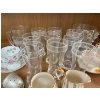 Image 1 : Variety of tea cups and saucers. Vintage beer glasses, Hand Cut Crystal Decor canister Made in Italy