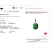 Image 3 : 2.8 g Certified Silver Emerald gemstone Pendant ($11,012 Appraisal)