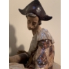 Image 6 : LLADRO Porcelain Stoneware Musical Harlequin 12x25 w/ Mahogany Custom Base